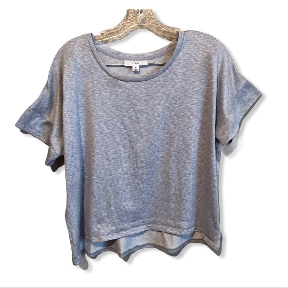 Ande‎ Blue Heathered Crop Top